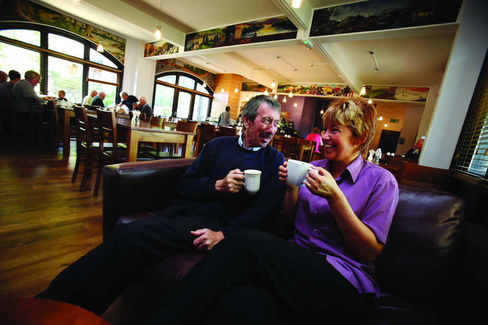 Cuppa and a chat in the tearoom